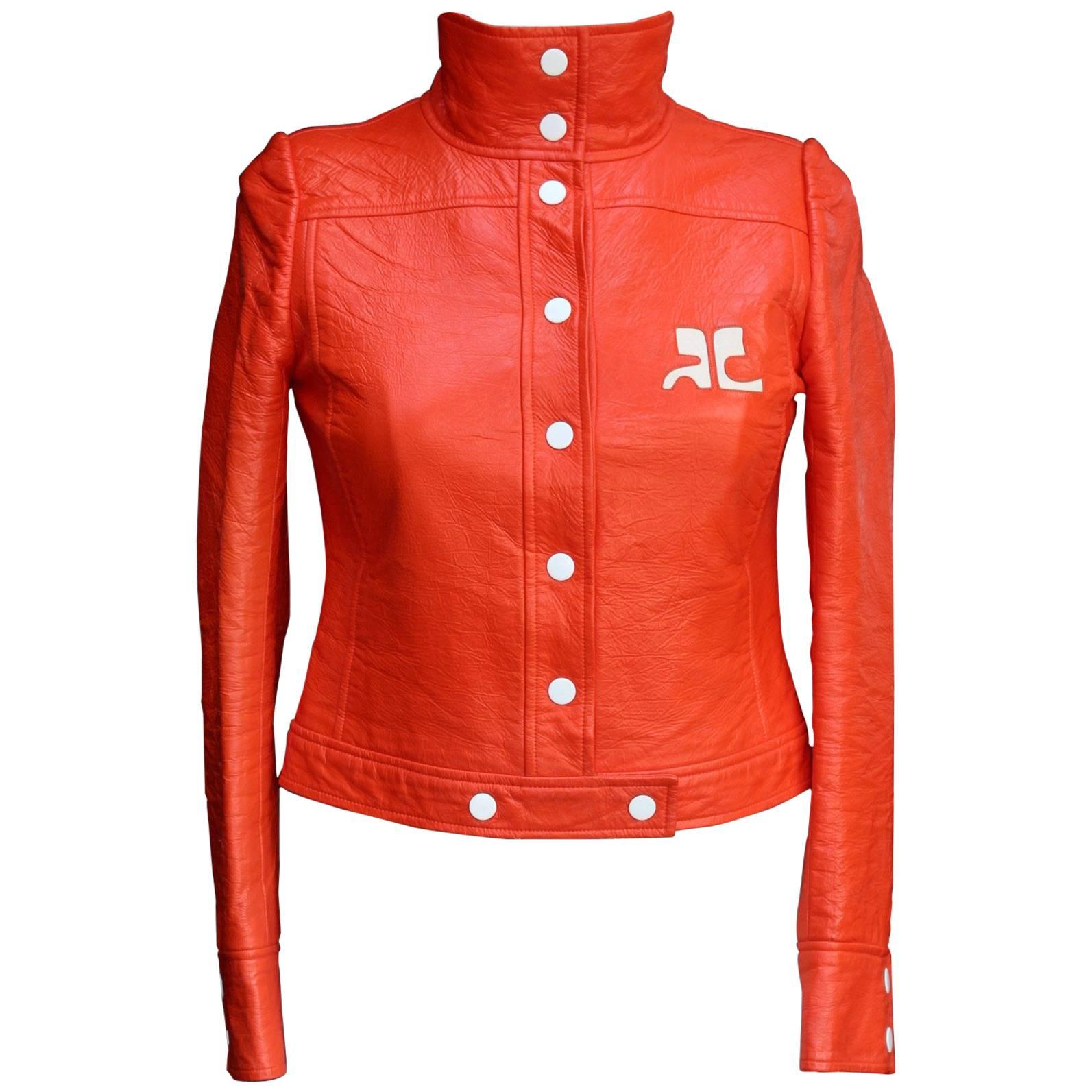 1970s, Courrèges iconic orange jacket