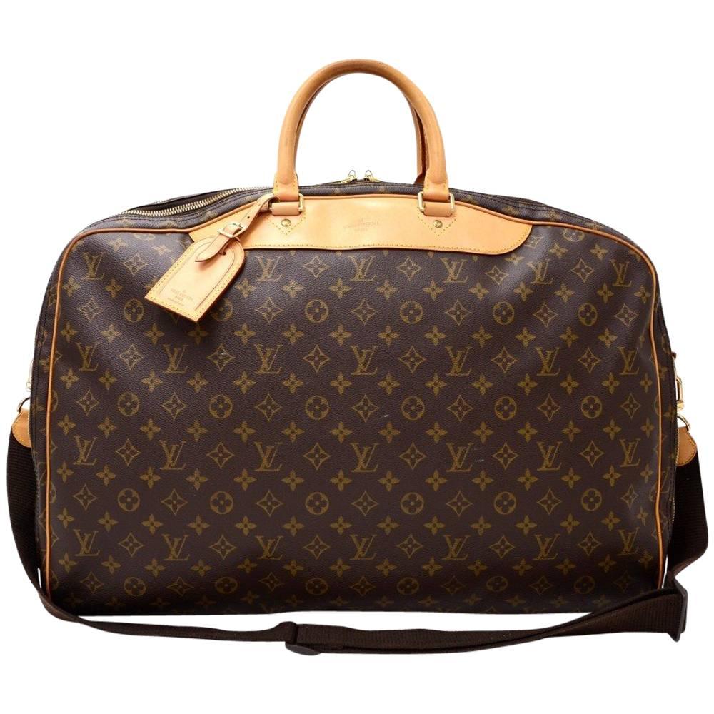 Louis Vuitton Alize 2 Poches Monogram Canvas Travel Bag + Strap 