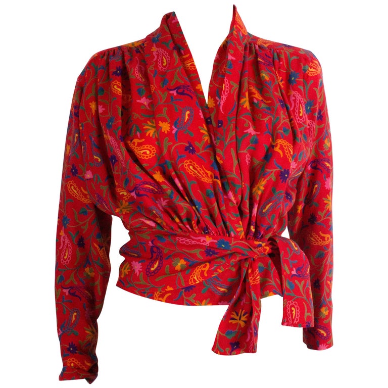 Kenzo Vintage Wool Top /Jacket at 1stDibs