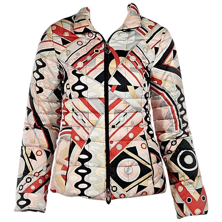 Multicolor Emilio Pucci Printed Puffer Jacket