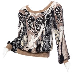 Jean Paul Gaultier Mucha Art Nouveau Top