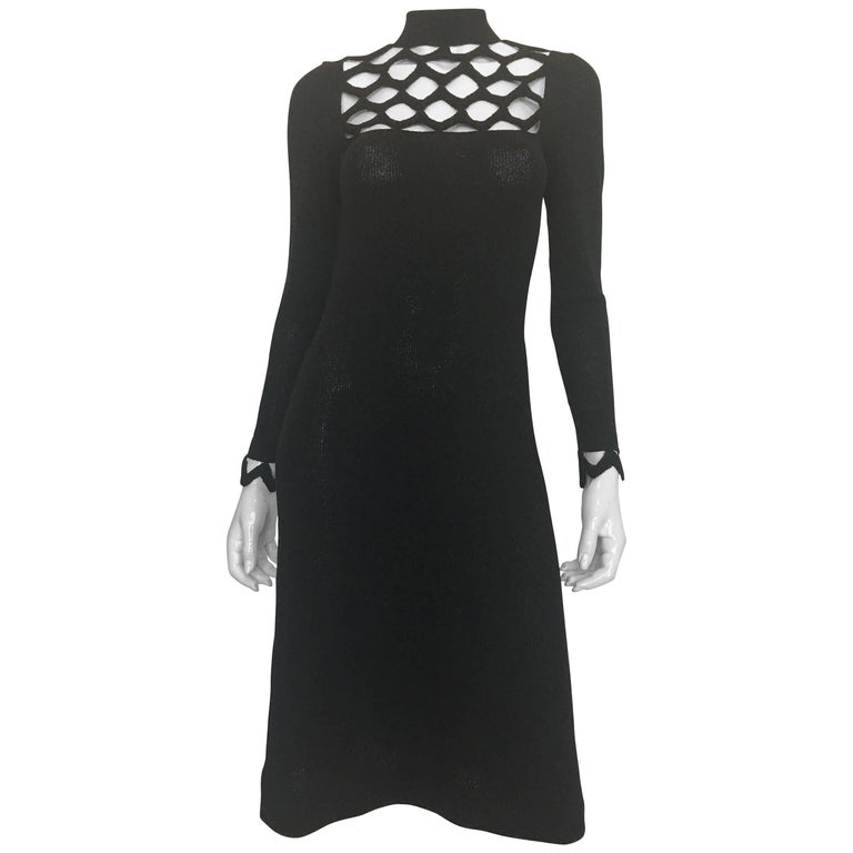 saks fifth avenue little black dress NEW" BLACK SAKS FIFTH AVENUE SIZE 10==BLACK EYELET / SHEATH DRESS