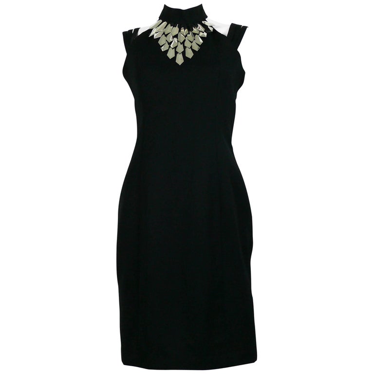 vintage black halter dress