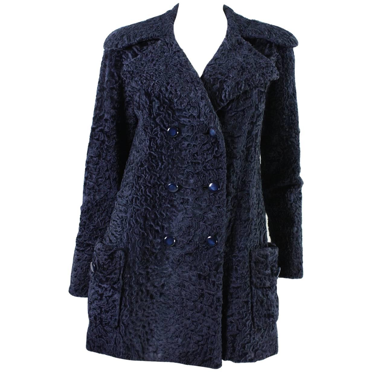 1970's Edwards-Lowell Navy Broadtail Coat