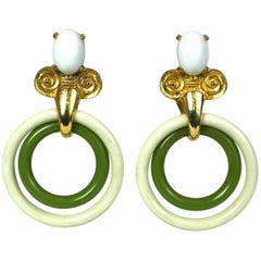 MiMi de Nardo Large Hoop Drop Earrings