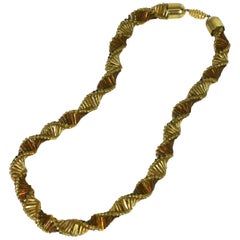 Vintage Lina Baretti Woven Lattice Necklace