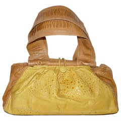 STUNNING and RARE Bag John Galliano Exotic Leather 