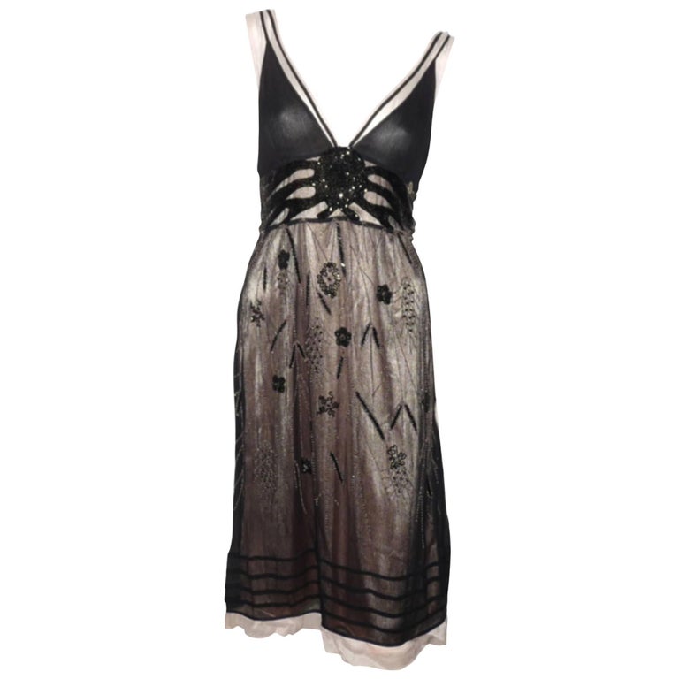 MA-GNI-FIC John Galliano Silk Pearls Dress / Excellente Condition at ...
