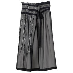 2004 tricot COMME des GARCONS sheer double layer skirt