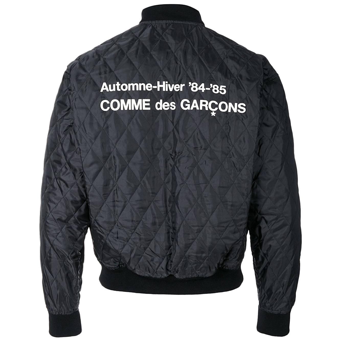 Comme Des Garçons Black re-edition 1984 85 staff quilted bomber jacket at  1stDibs | bomber comme des garcons, comme des garcons staff jacket, comme  des garcons 1984