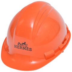 Hermes Limited Edition Orange Construction Helmet Hat Toronto 2008 Mint