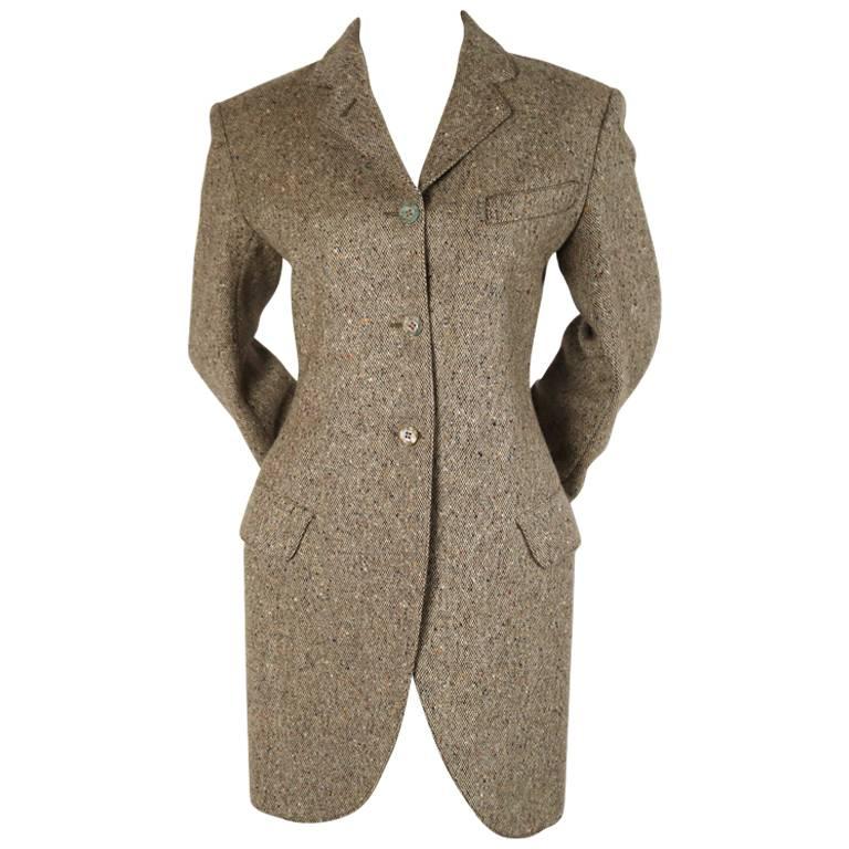 1987 AZZEDINE ALAIA tweed riding jacket at 1stDibs | tweed riding jackets
