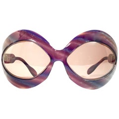 New Vintage Pierre Marly Cocktail Oversized Avantgarde 1960's Sunglasses