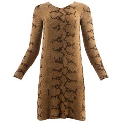 Tom Ford for Gucci Spring-Summer 2000 beaded python print shift dress