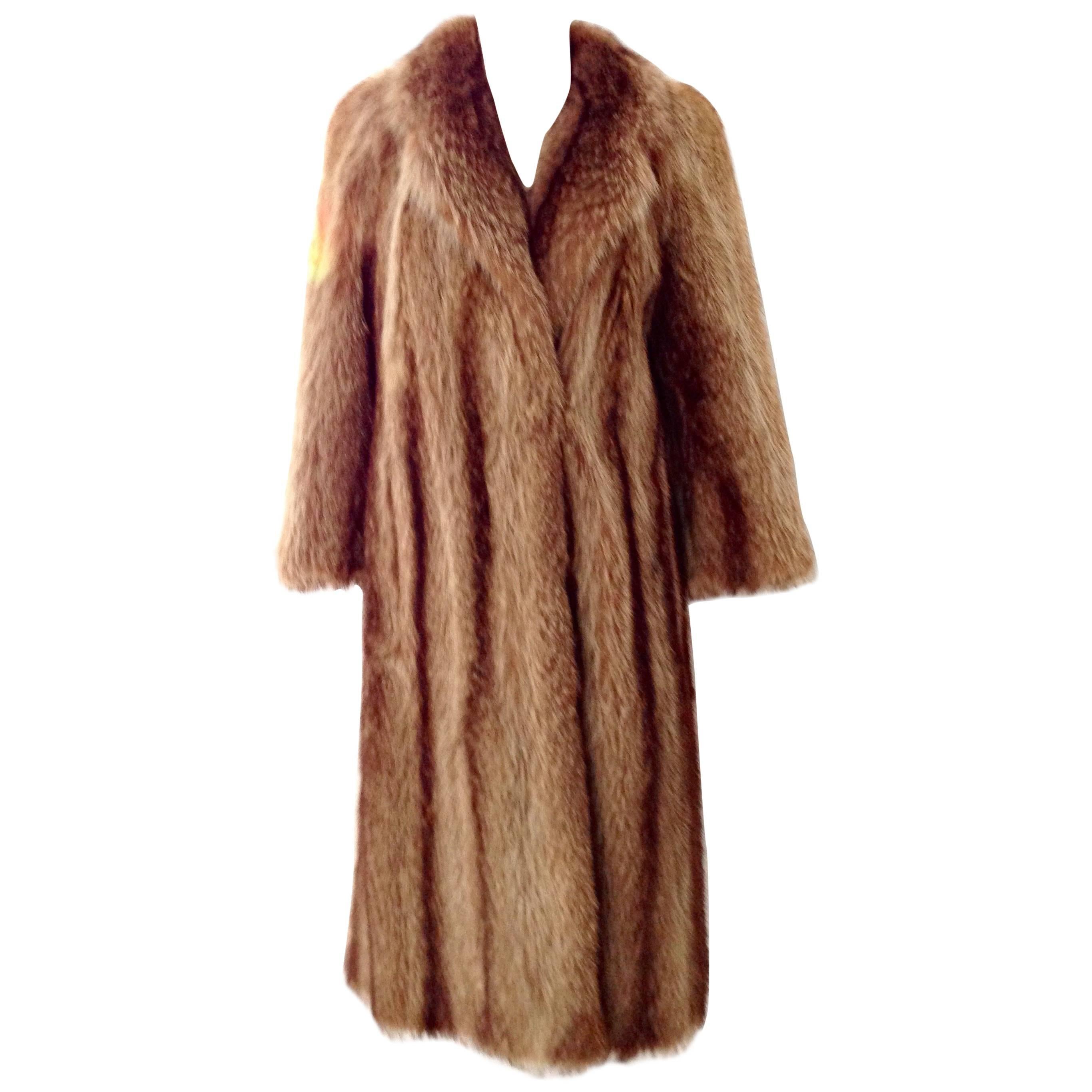 90'S Chloe Designer Full Length Raccoon Coat