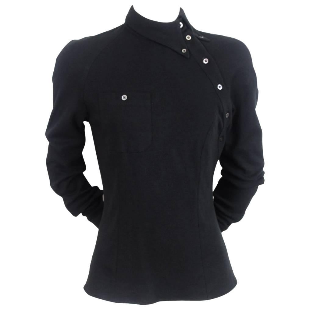 Alexander McQueen 1990s Bias Button Shirt