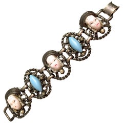 Vintage Asian Princess Bracelet - Rare - Unsigned Selro