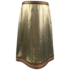 Rare 1960s Maria di Sant’Elena – Firenze, Gold Lame Skirt & Embellishments