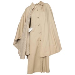 A 1970s Yves Saint Laurent Beige Cotton Cape 5