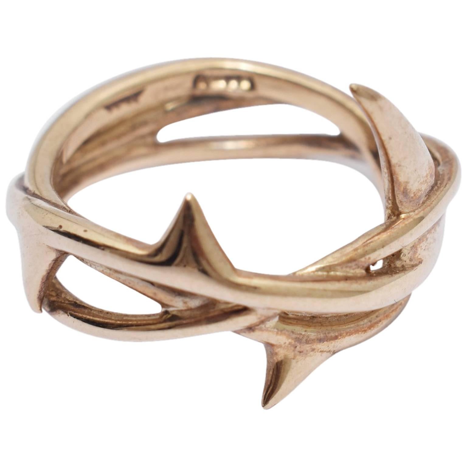 Shaun Leane for Alexander McQueen Gold Thorn Ring c. 2003