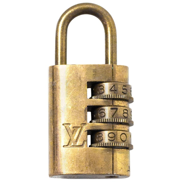 Louis Vuitton Vintage Brass Combination Lock at 1stdibs