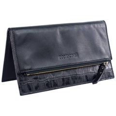 Roberto Cavalli Black Leather Wallet/Travel Organizer Card Holder 11