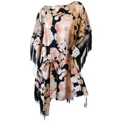 1990s Chloe Fringe Floral Mini Dress 11