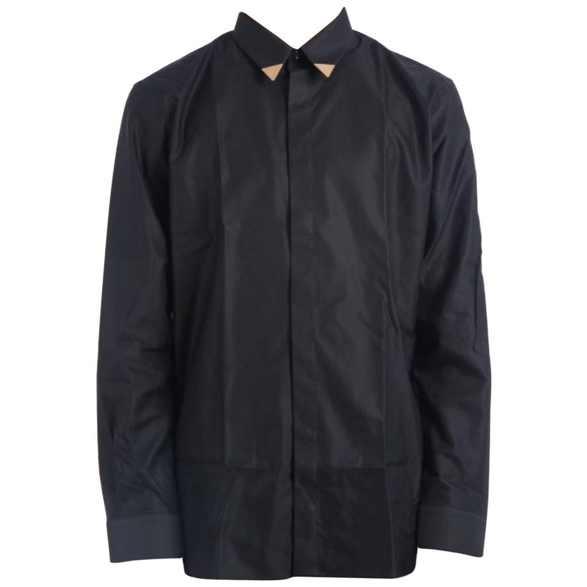 Givenchy Metallic Tipped Collar Shirt (Size - 42) For Sale