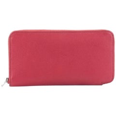 Hermes Azap Zip Around Wallet Silk'in Epsom Long