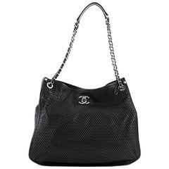 Chanel Up In The Air Tote Perforated Leather