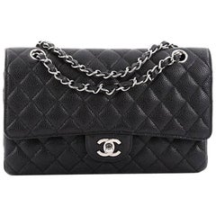Chanel Classic Double Flap Bag Quilted Caviar Medium