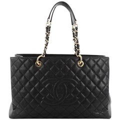 Chanel Grand Shopping Tote Quilted Caviar XL