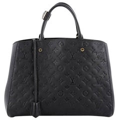 Louis Vuitton Montaigne Handbag Monogram Empreinte Leather GM
