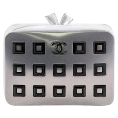 Chanel CC Box Minaudiere Embellished Metal with Leather 4