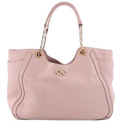 Salvatore Ferragamo Betulla Chain Tote Leather Medium