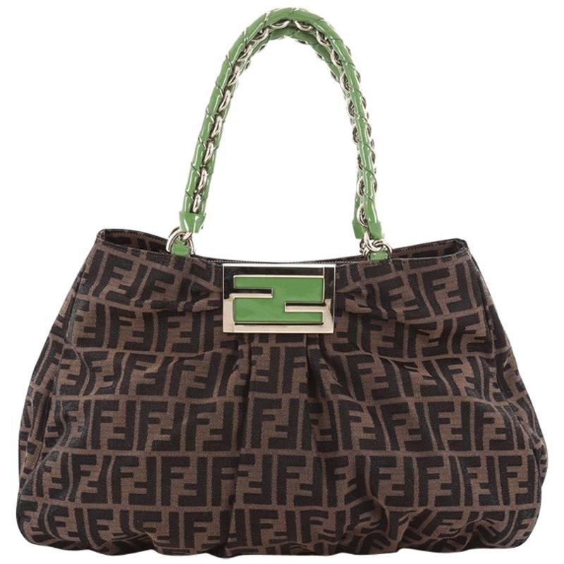 Fendi Mia Tote Zucca Canvas Large