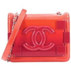 Chanel Boy Brick Flap Bag Patent and Plexiglass Mini