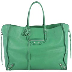 Balenciaga Papier A4 Zip Around Classic Studs Handbag Leather Large 6
