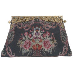 Floral Microbeaded Evening Bag