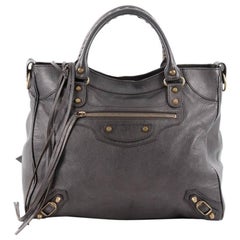 Balenciaga Velo Classic Studs Handbag Leather
