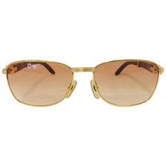 Cartier Rimless Sunglasses With Rose Pink Tinted Lenses at 1stdibs