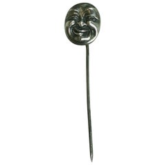 Antique Man in the Moon Stickpin