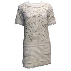 Chanel Off White Dress Sz 34