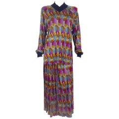 Missoni 100% Silk Matching Skirt and Top Ensemble, 1970s
