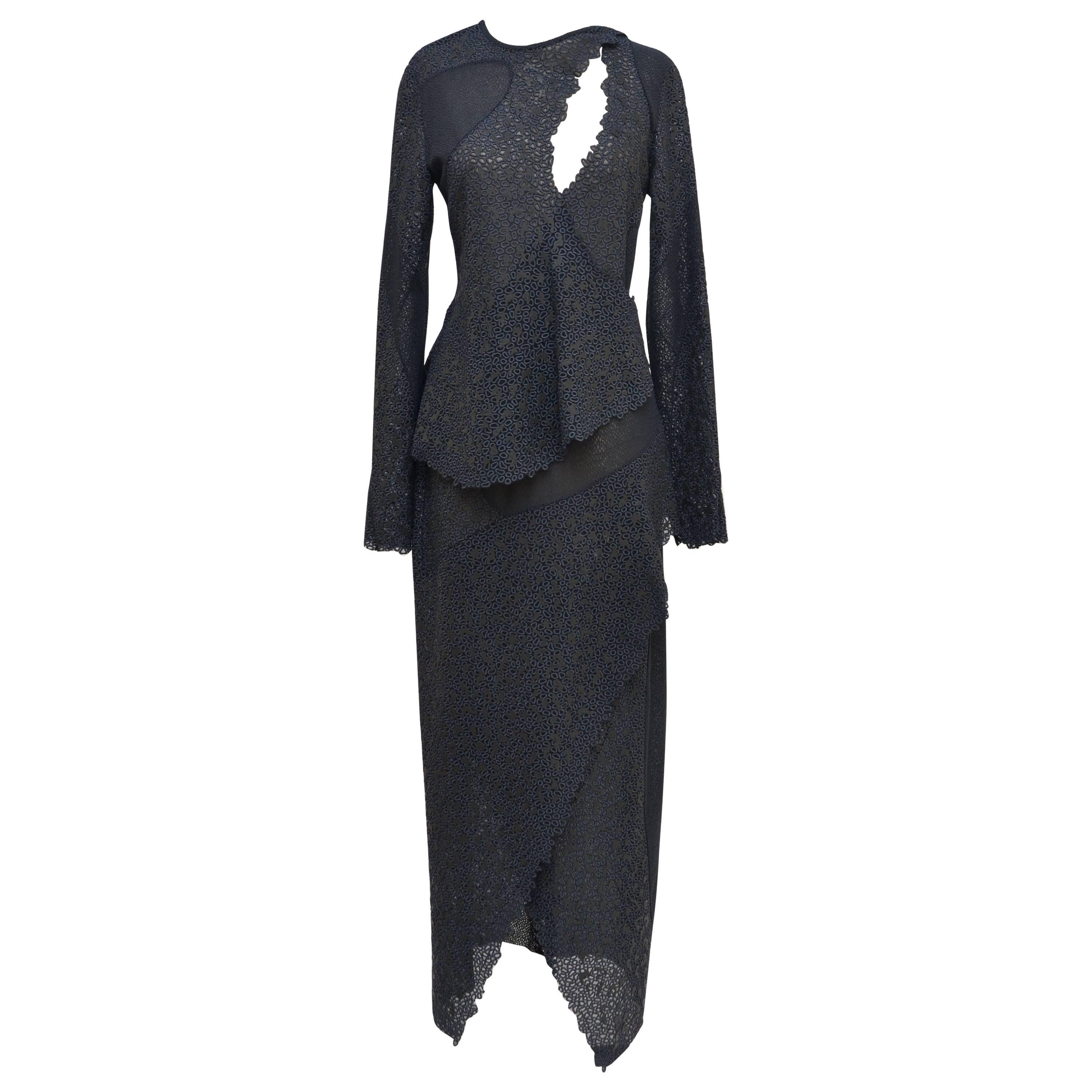 Proenza Schouler - Robe brodée en dentelle vue à l'exposition Manus X Machina  en vente