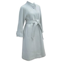 Stylish C.1980 Zandra Rhodes Gray Wool Coat