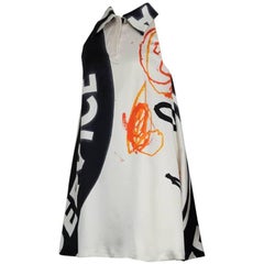 STEPHEN SPROUSE (pontiac) Jean-Michel Basquiat and Andy Warhol dress