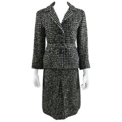 Vintage Christian Dior Marc Bohan 1962 Documented Numbered Tweed Wool Skirt Suit
