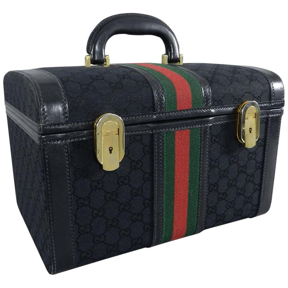 RESERVED SALE PENDING Gucci Luxurious Retro Travel Case Made in Italy c
