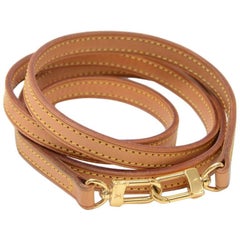 Louis Vuitton Brown Cowhide Leather Shoulder Strap For Small Bags